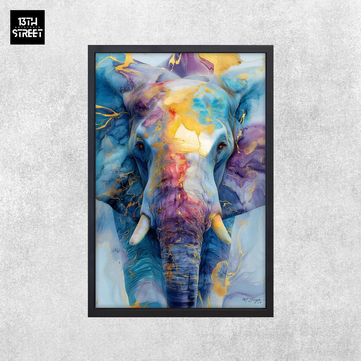 Miss Jungle - Énergie primaire - Toile 40x60x2cm