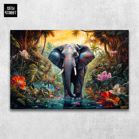 Miss Jungle - Silent Giant - Canvas