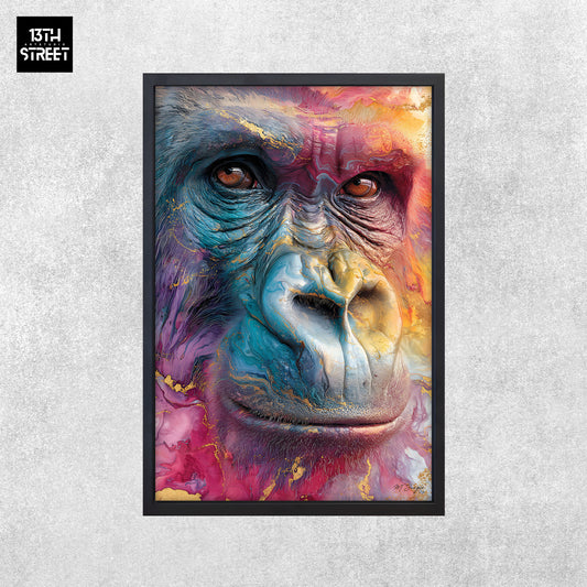 Miss Jungle - Pensée profonde - Toile 40x60x2cm