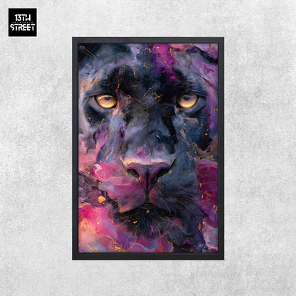 Miss Jungle - Élégance furtive - Toile 40x60x2cm