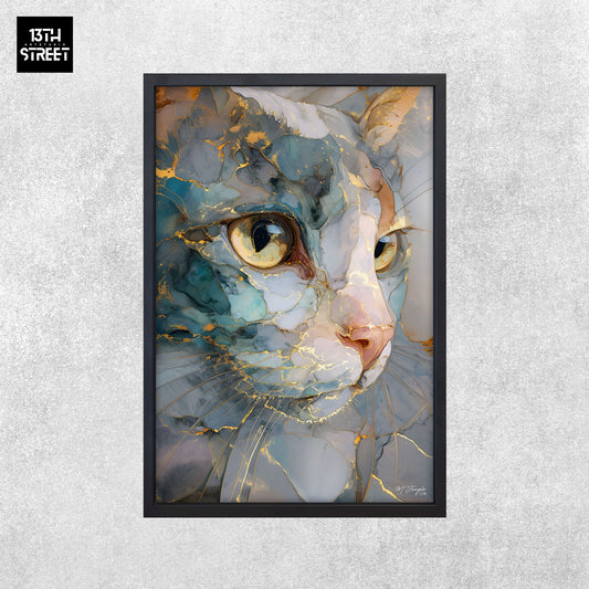 Miss Jungle - Regard discret - Toile 40x60x2cm