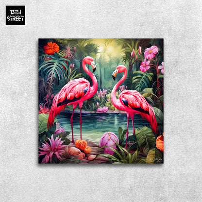 Miss Jungle - Rosy Romance - Canvas