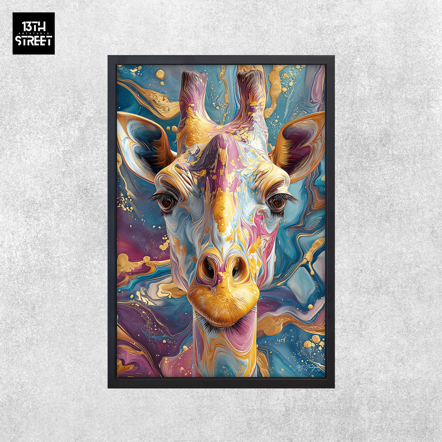 Miss Jungle - Calme aérien - Toile 40x60x2cm