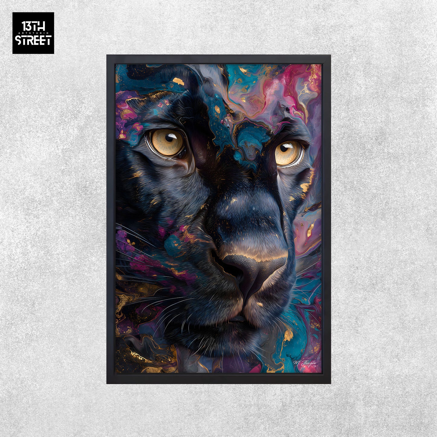 Miss Jungle - Grâce obscure - Toile 40x60x2cm