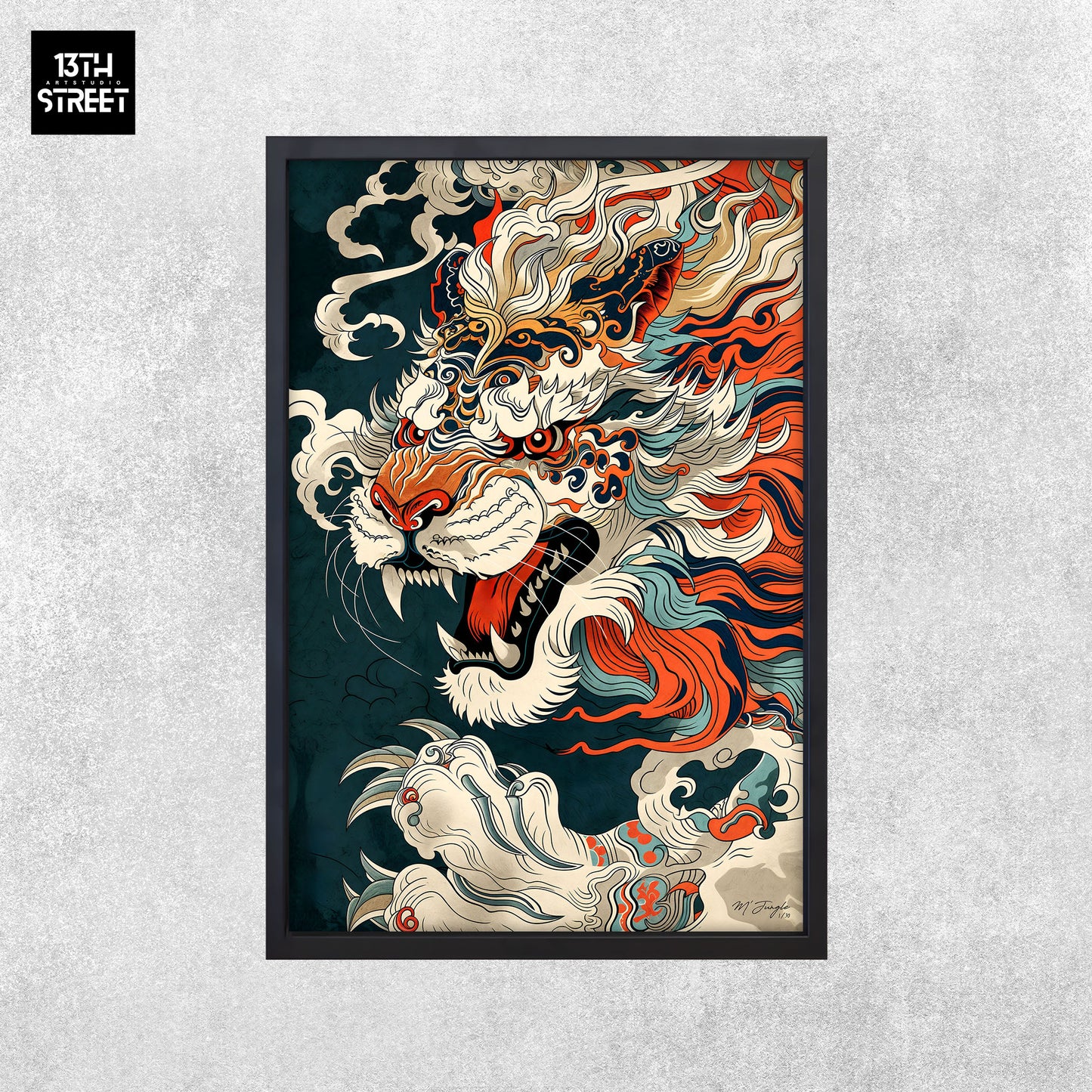 Miss Jungle - Fier Noblewoman of the East - Canvas 40x60x2cm