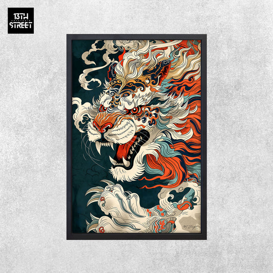 Miss Jungle - Fier Noblewoman of the East - Canvas 40x60x2cm