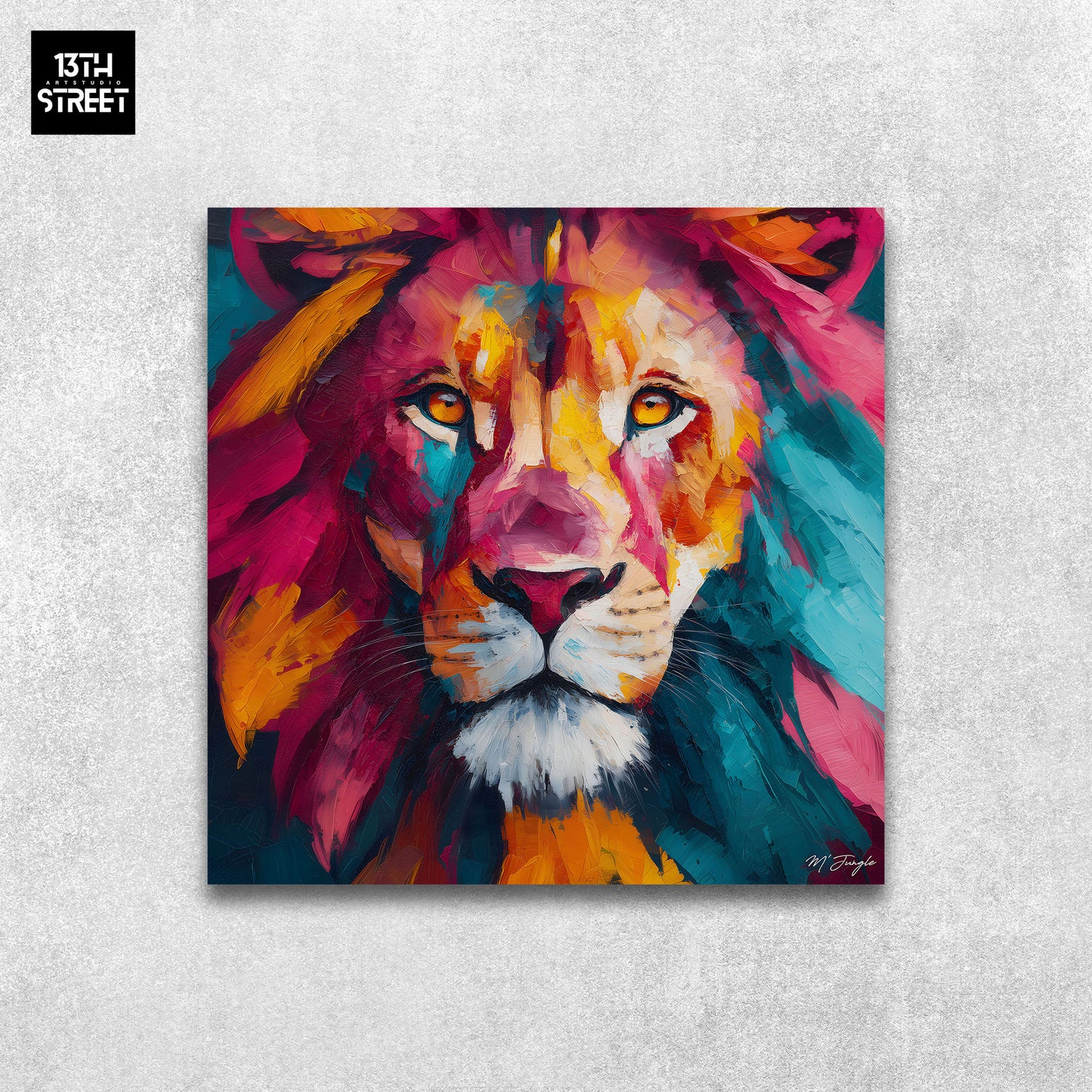 Miss Jungle - Couronne de feu - Toile