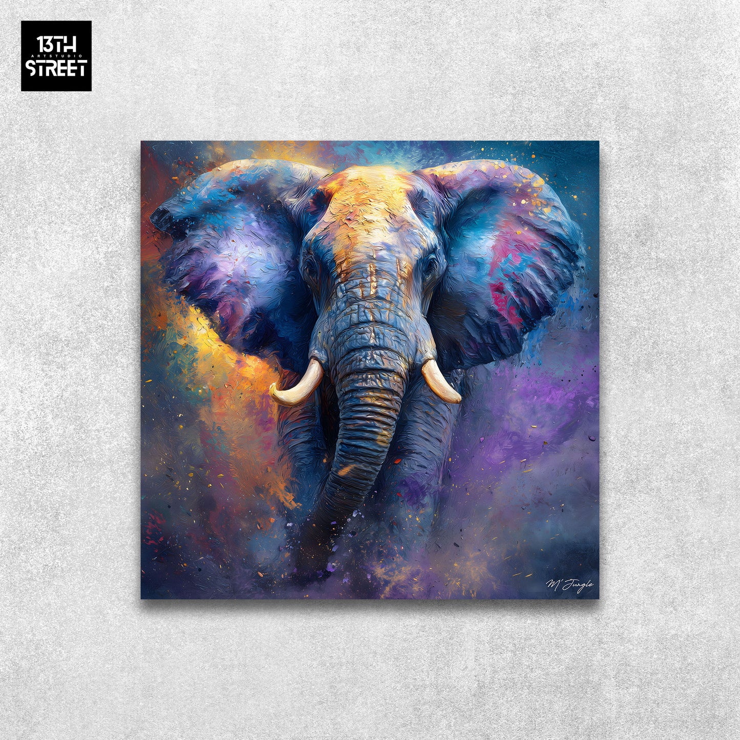 Miss Jungle - Géant de douceur - Toile