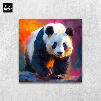 Miss Jungle - Paix en couleurs - Toile