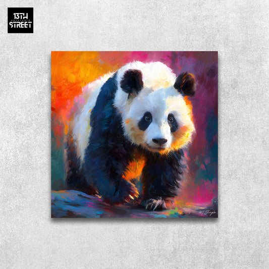 Miss Jungle - Paix en couleurs - Toile