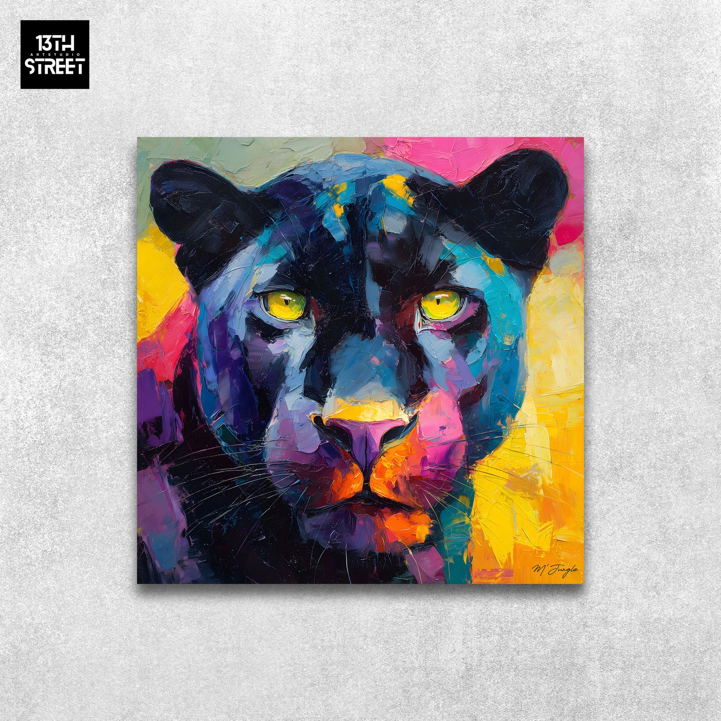 Miss Jungle - Mystère incandescent - Toile