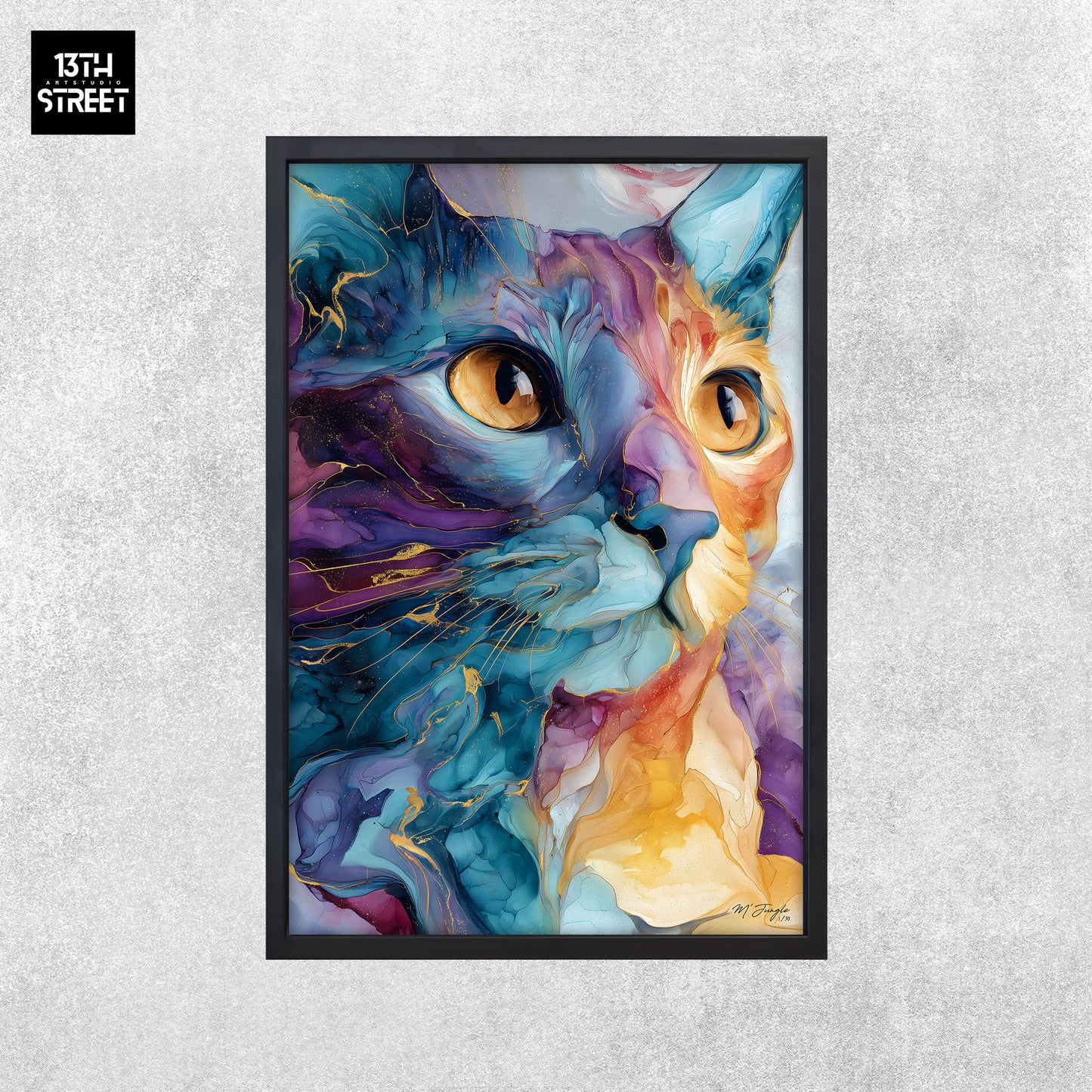 Miss Jungle - Équilibre intérieur - Toile 40x60x2cm