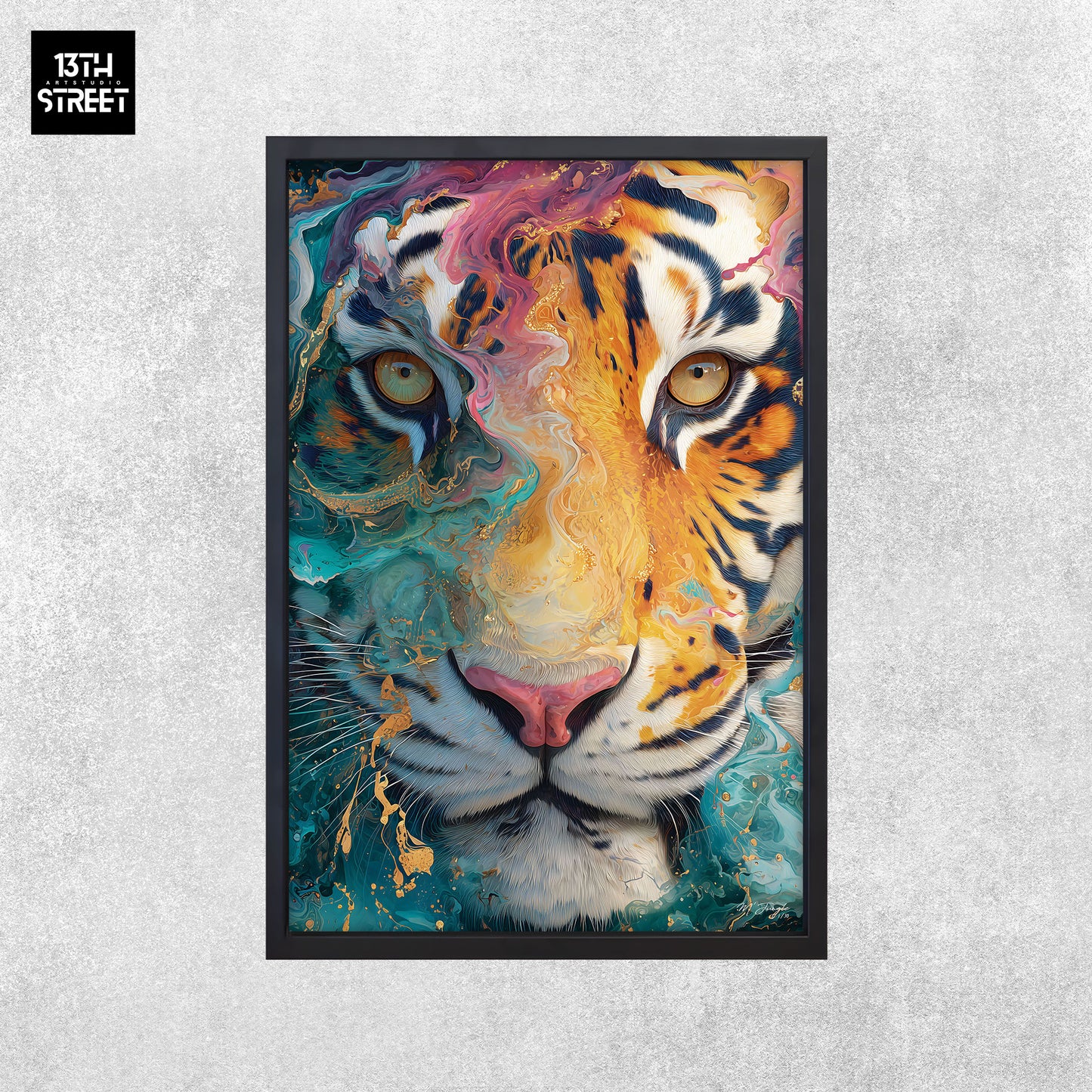 Miss Jungle - Énergie contenue - Toile 40x60x2cm