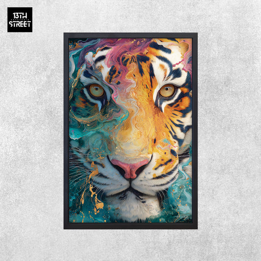 Miss Jungle - Énergie contenue - Toile 40x60x2cm