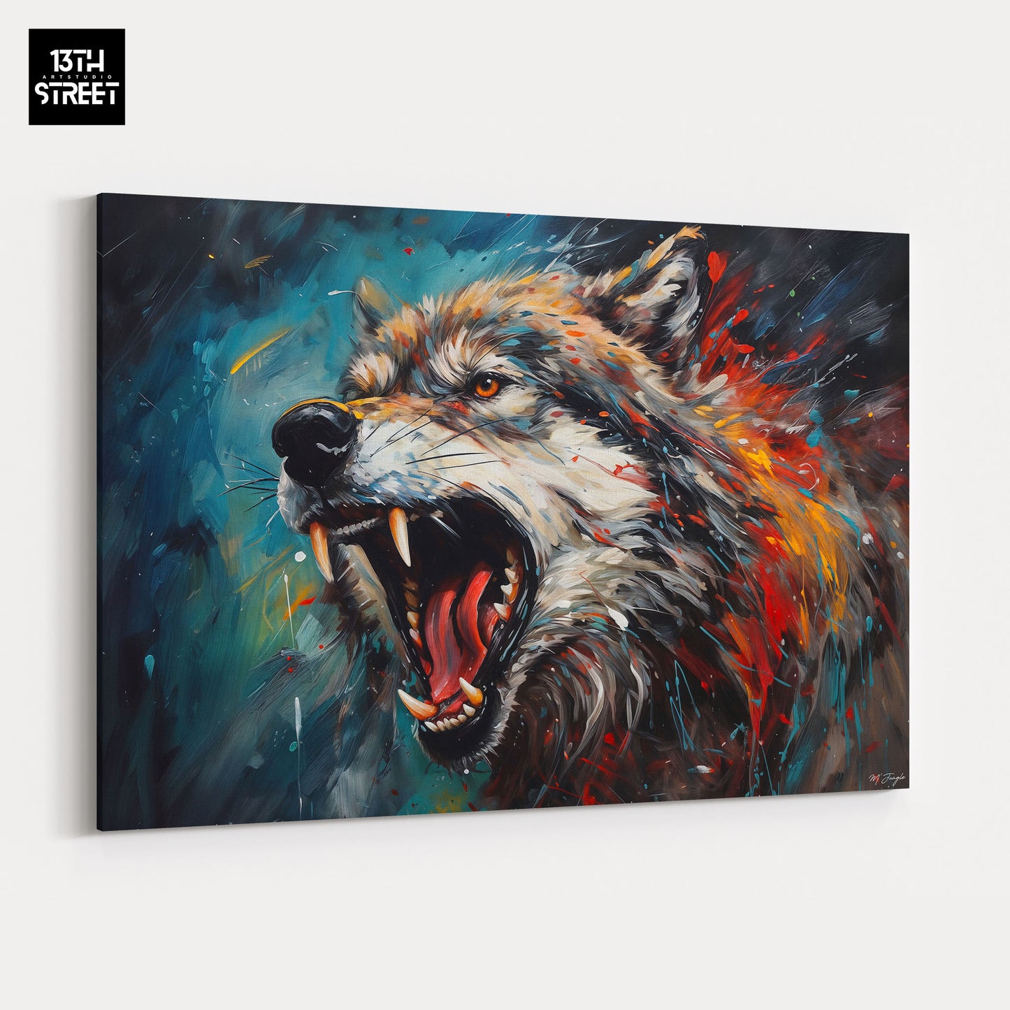 Miss Jungle - Cry Wolf - Canvas