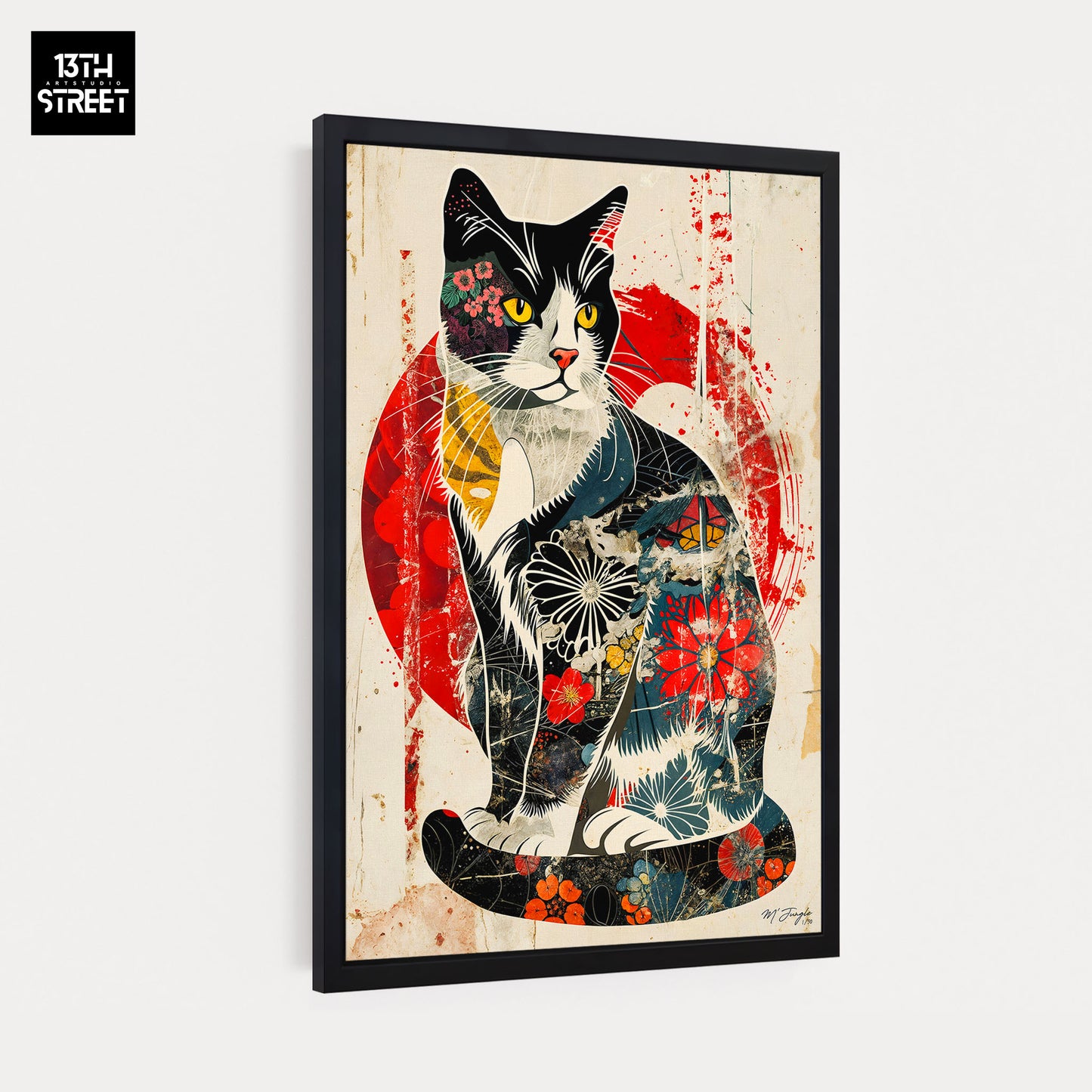 Miss Jungle - Furtive Silhouette - Canvas 40x60x2cm