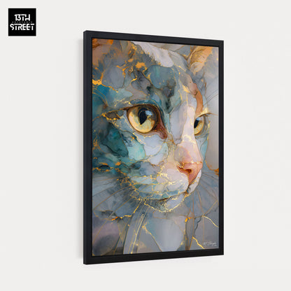 Miss Jungle - Regard discret - Toile 40x60x2cm