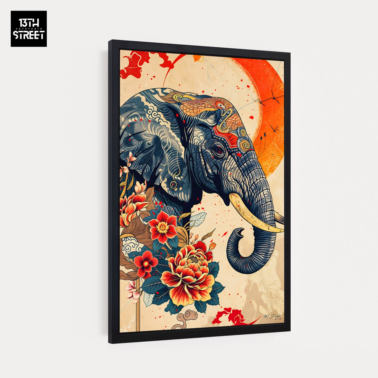 Miss Jungle - Peaceful Spirit of the Orient - Canvas 40x60x2cm