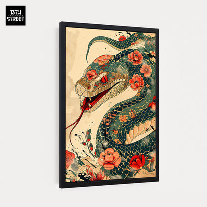 Miss Jungle - Sinuous Elegance - Canvas 40x60x2cm