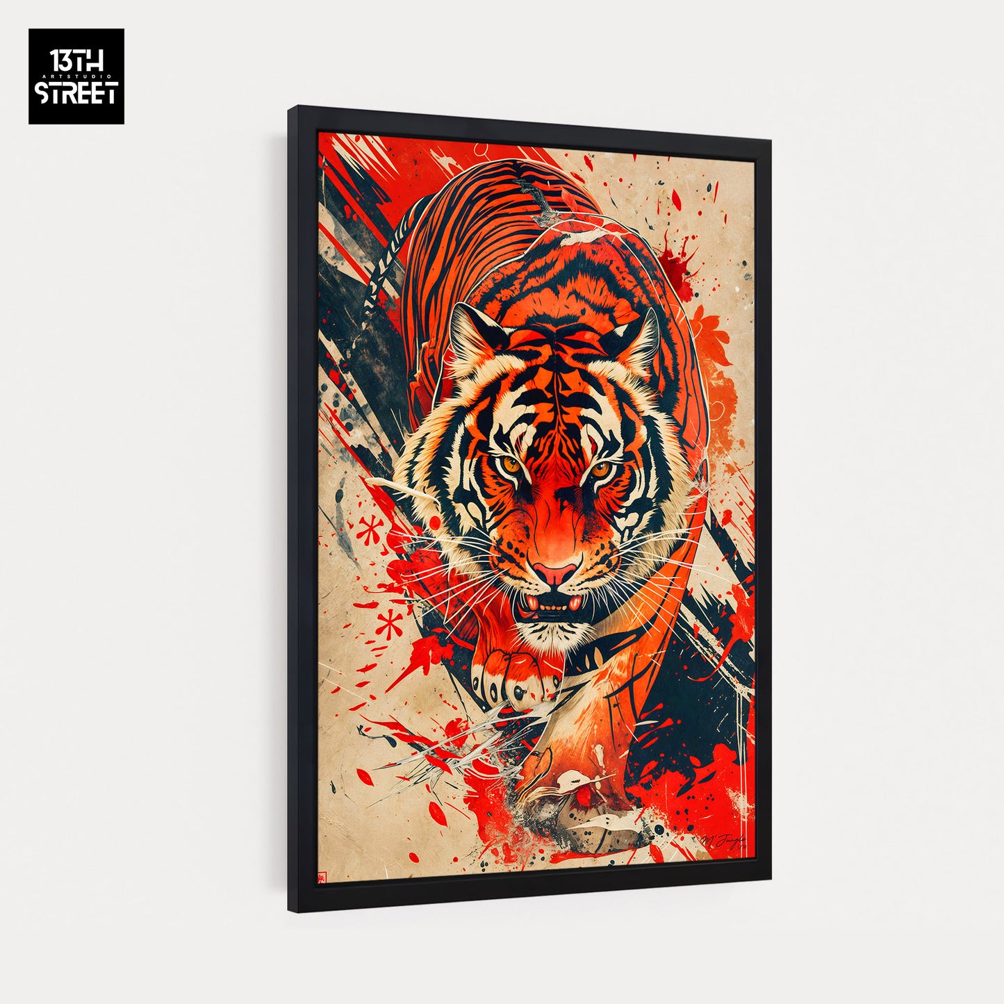 Miss Jungle - Aurore du Tigre - Leinwand 40x60x2cm