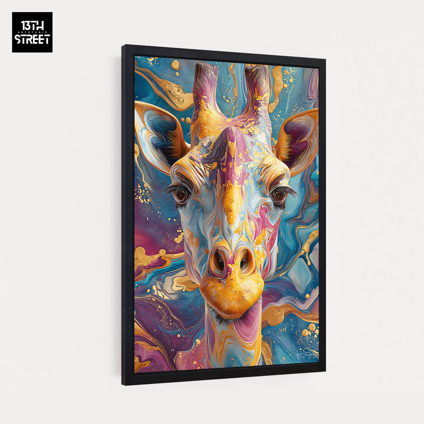 Miss Jungle - Calme aérien - Toile 40x60x2cm