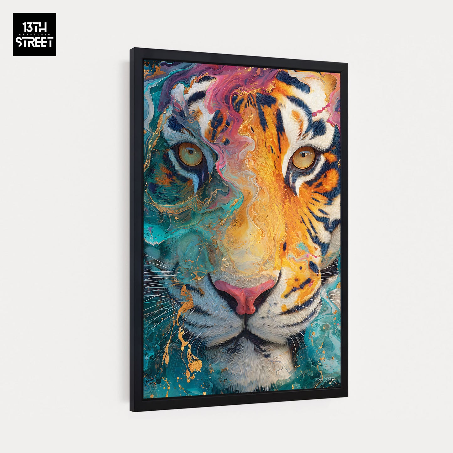 Miss Jungle - Énergie contenue - Toile 40x60x2cm