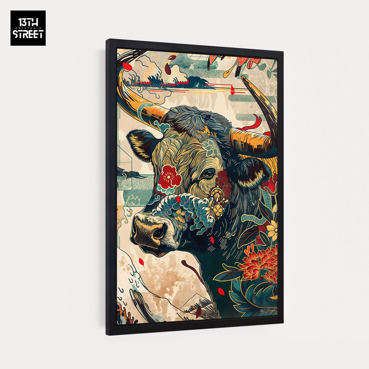 Miss Jungle - Guardian of the Sacred Fields - Canvas 40x60x2cm
