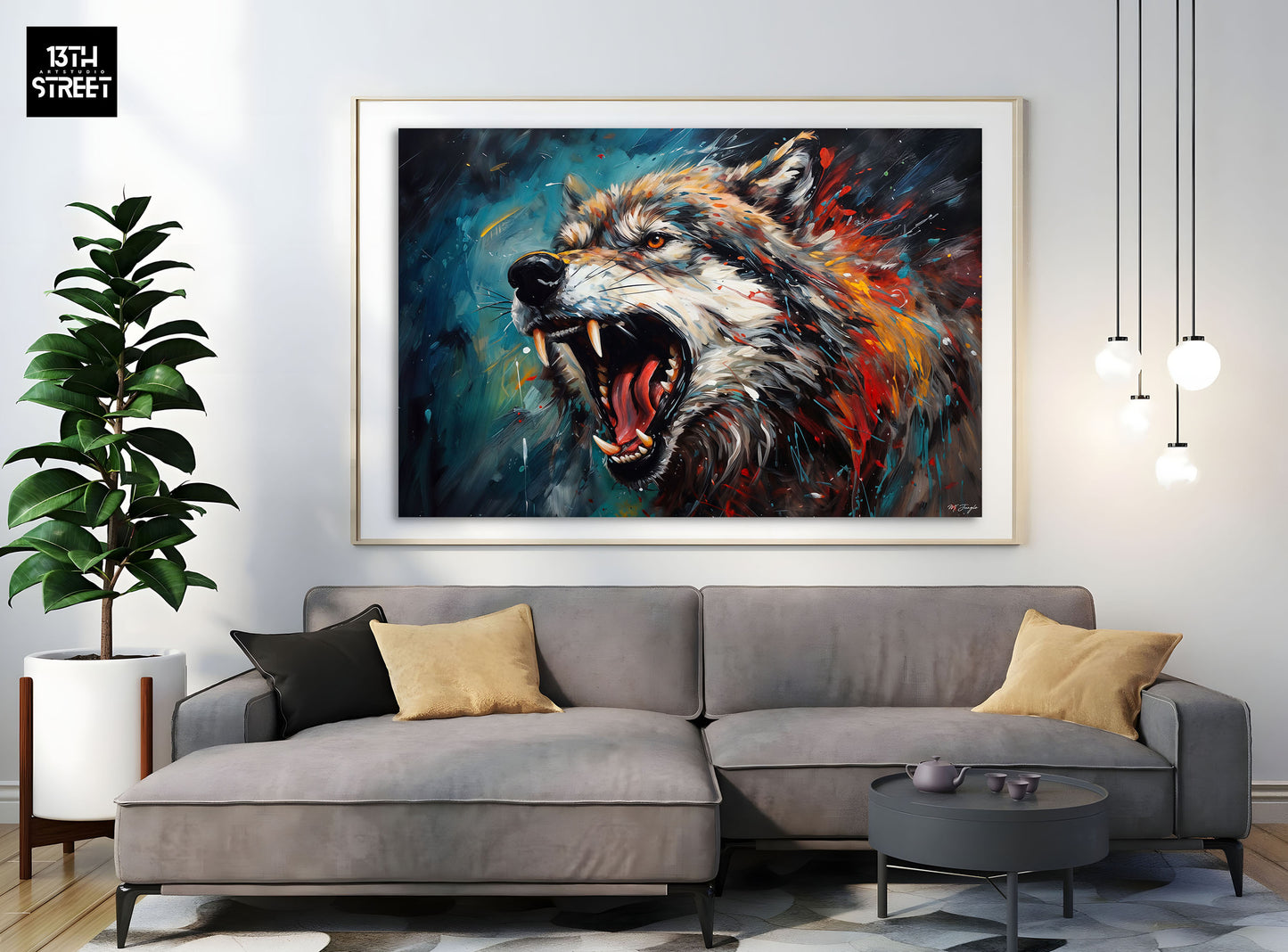 Miss Jungle - Cry Wolf - Canvas