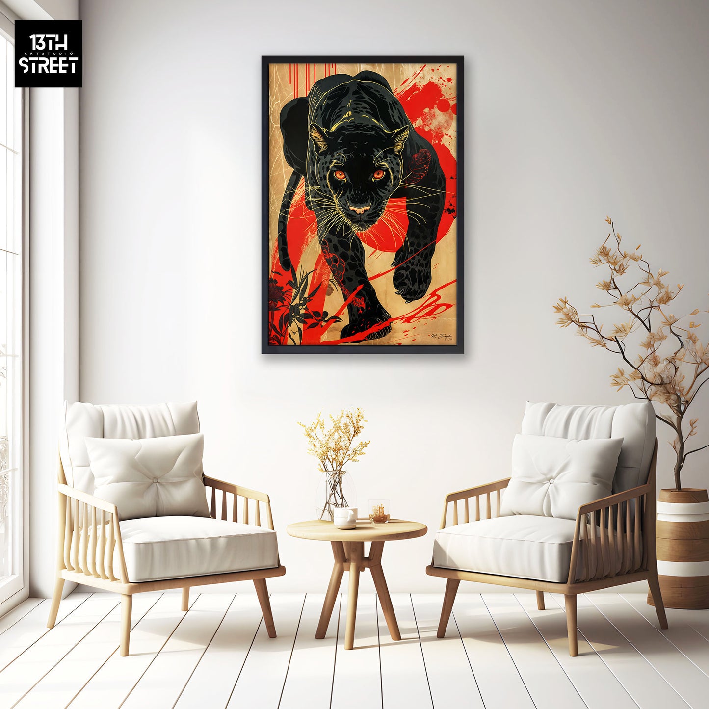 Miss Jungle - Dark Spirit - Canvas 40x60x2cm