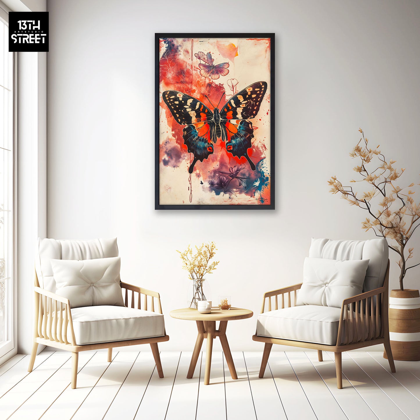 Miss Jungle - Messenger of the Celestial Gardens - Canvas 40x60x2cm