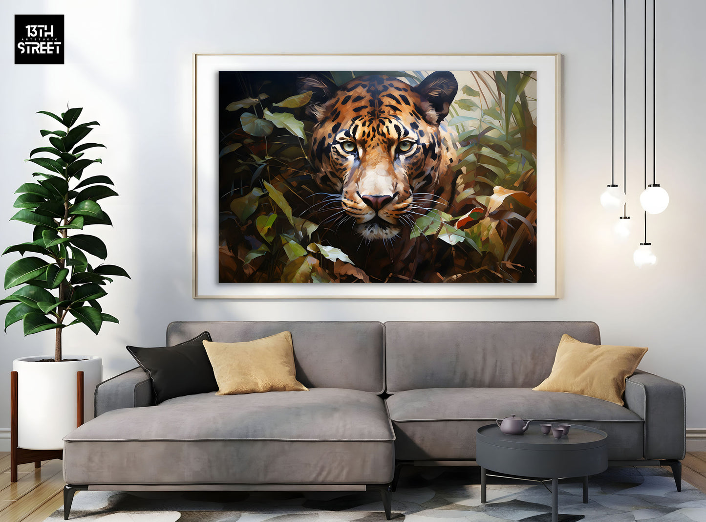 Miss Jungle - The Eyes of the Jungle - Canvas