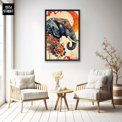 Miss Jungle - Peaceful Spirit of the Orient - Canvas 40x60x2cm