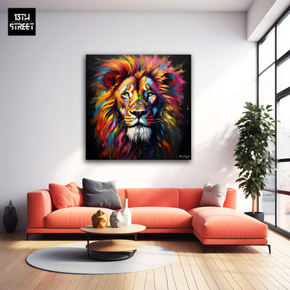 Miss Jungle - Colorful Savannah - Canvas