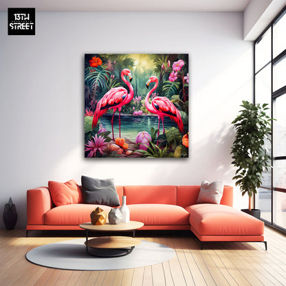 Miss Jungle - Rosy Romance - Canvas