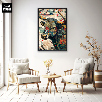 Miss Jungle - Guardian of the Sacred Fields - Canvas 40x60x2cm