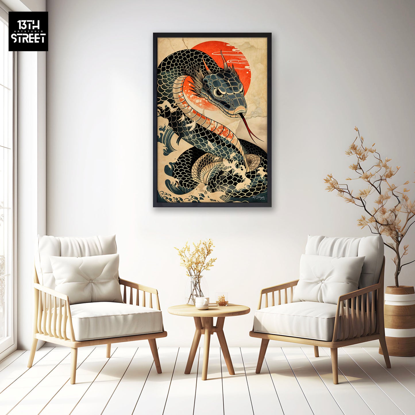 Miss Jungle - Sea Dragon - Canvas 40x60x2cm