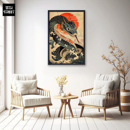 Miss Jungle - Sea Dragon - Canvas 40x60x2cm