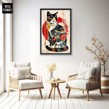 Miss Jungle - Furtive Silhouette - Canvas 40x60x2cm