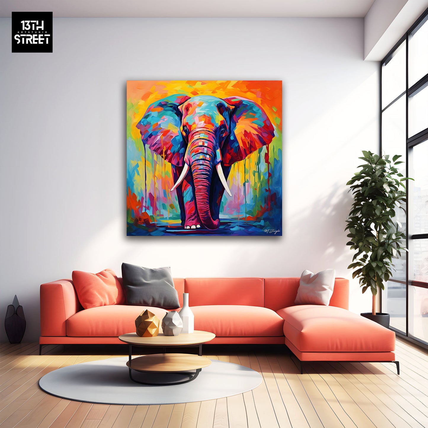 Miss Jungle - Chromatic Savannah - Canvas