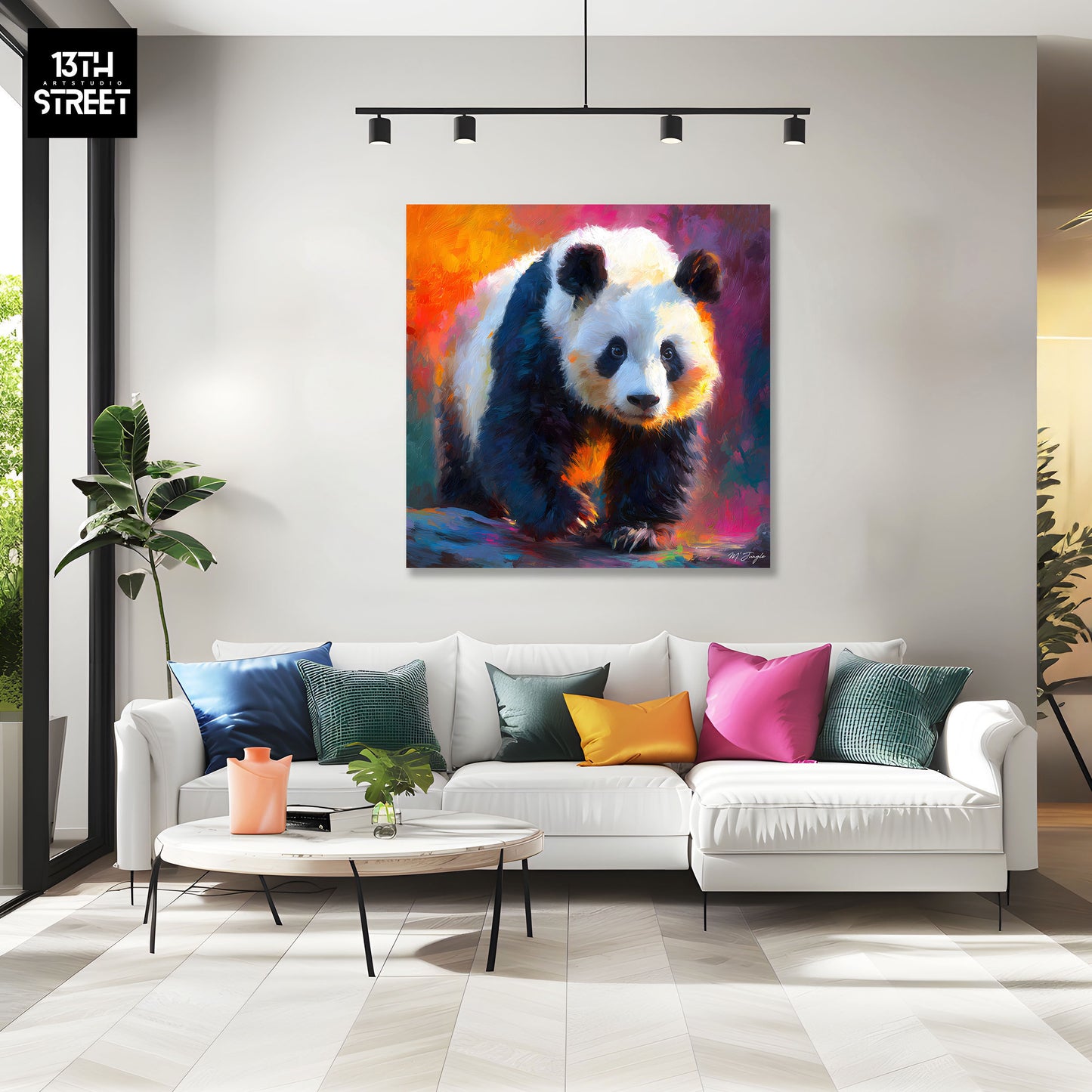 Miss Jungle - Paix en couleurs - Toile