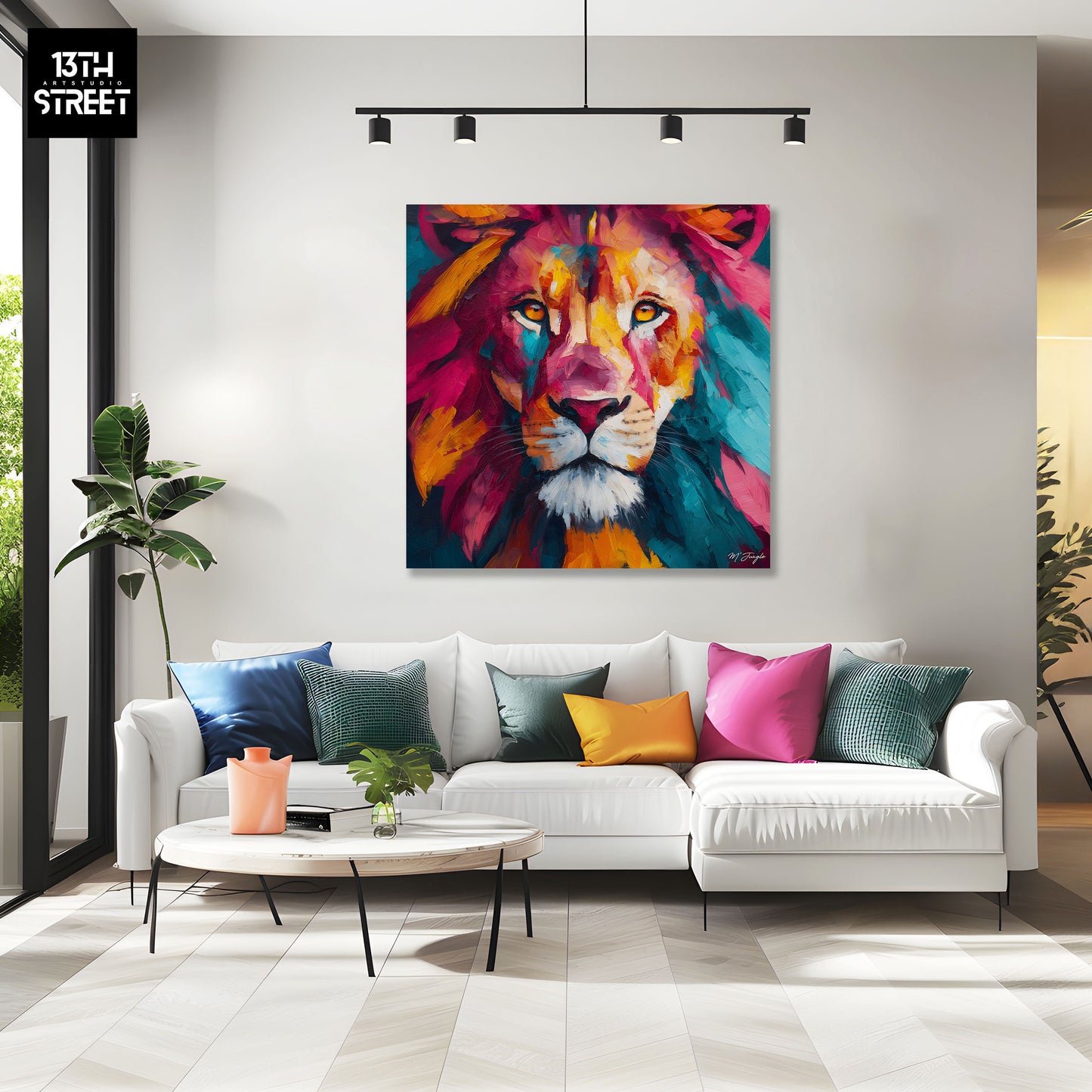 Miss Jungle - Couronne de feu - Toile