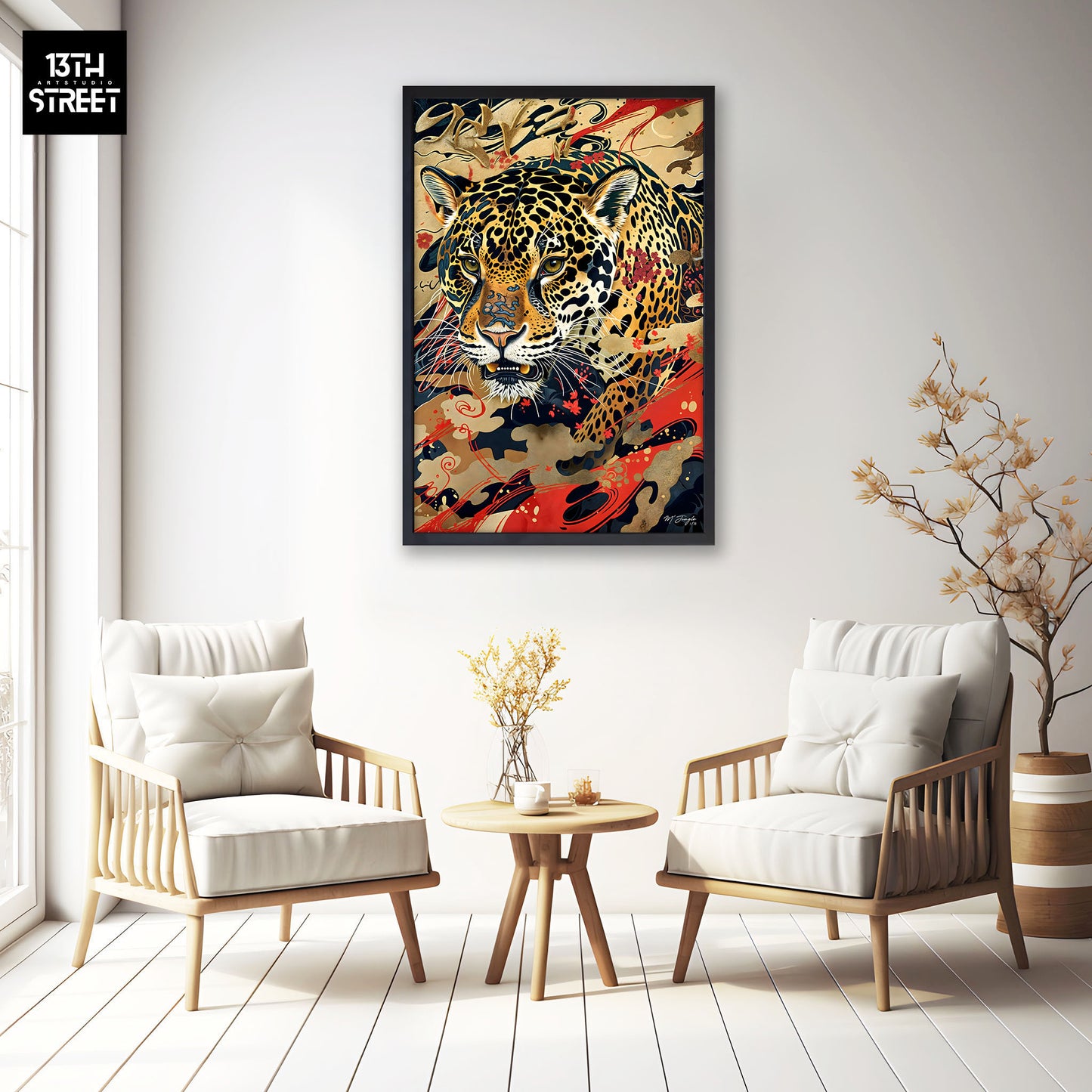 Miss Jungle - Stealthy Stalker - Canvas 40x60x2cm