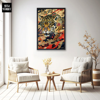 Miss Jungle - Stealthy Stalker - Canvas 40x60x2cm