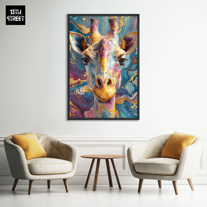 Miss Jungle - Calme aérien - Toile 40x60x2cm