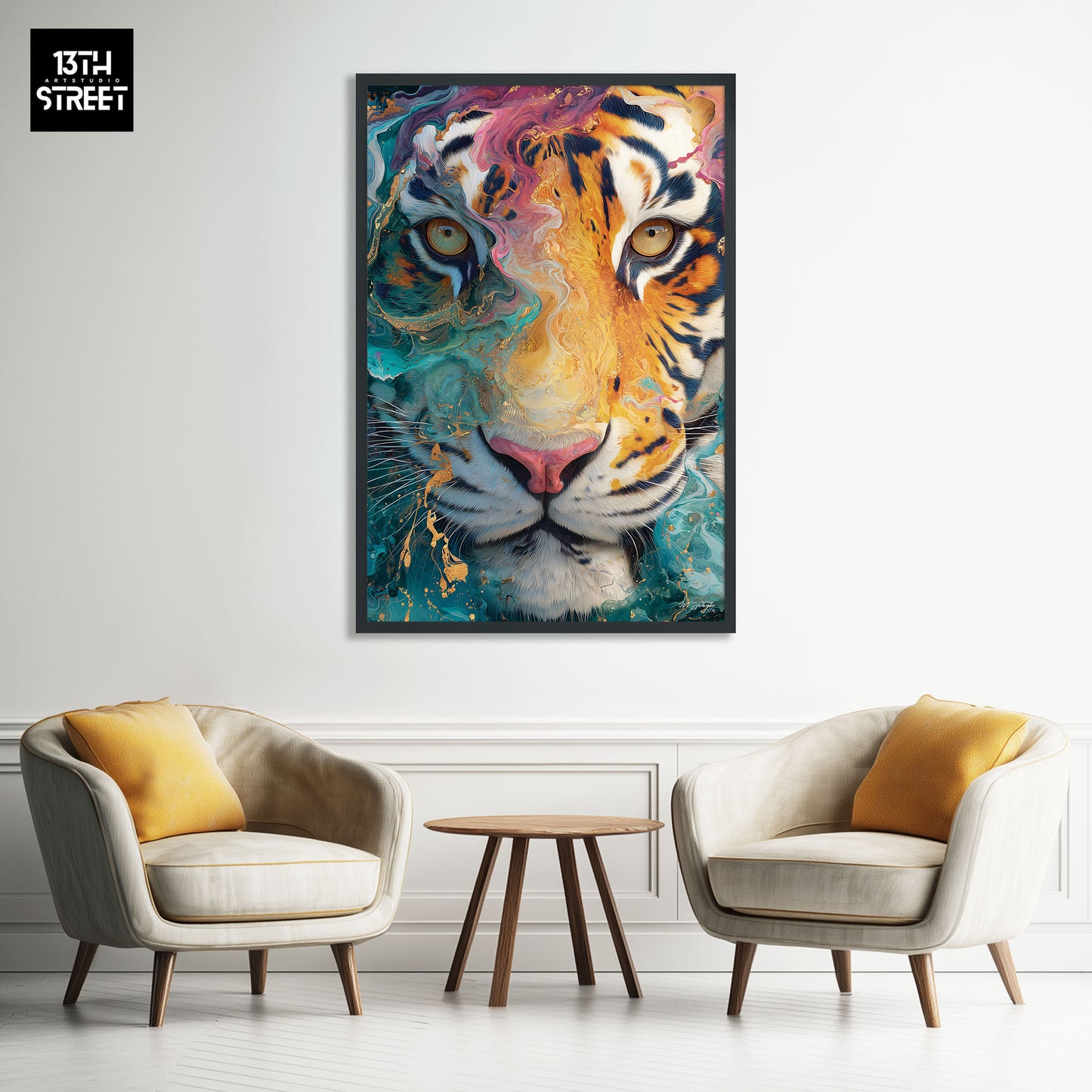 Miss Jungle - Énergie contenue - Toile 40x60x2cm