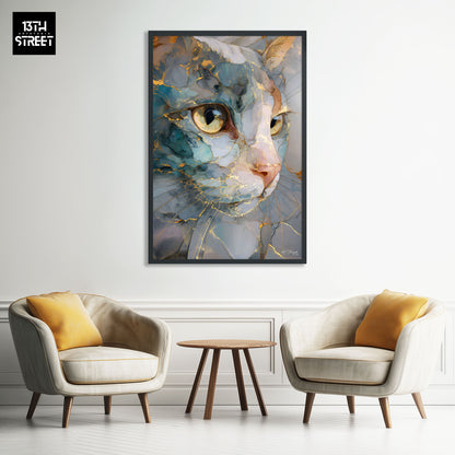 Miss Jungle - Regard discret - Toile 40x60x2cm