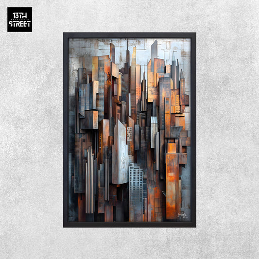 Mody - Acier Pensif - Toile 40x60x2cm