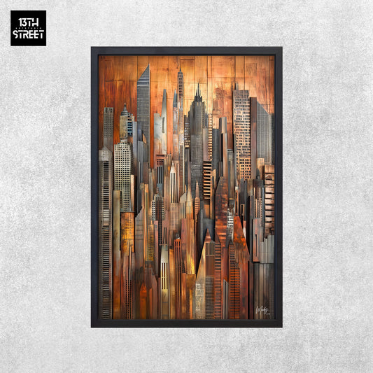 Mody - Matière Dorée - Toile 40x60x2cm