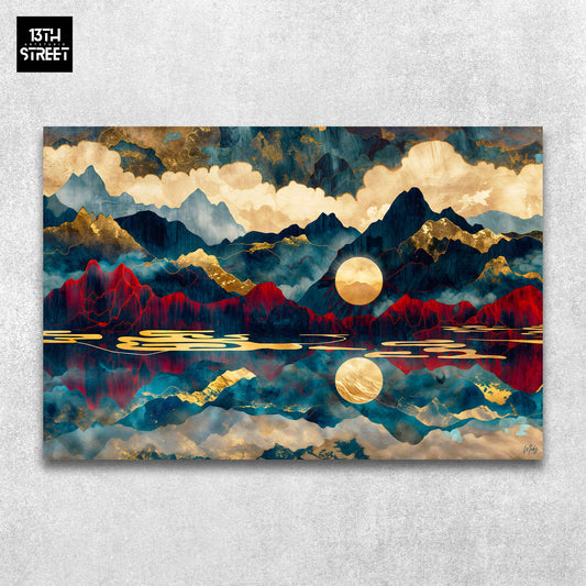 Mody - Mirror of the Peaks - Canvas