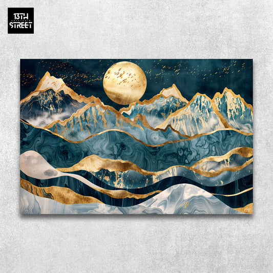 Mody - Golden Mountains - Canvas